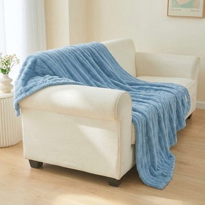 Ropa de Cama Moderna de Invierno para el Hogar, de Algodón Azul Suave y Transpirable, Personalizable, Tejido Cuadrado, Antipilling, con Estampado - Product Image 6