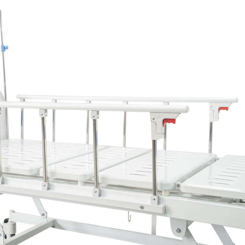 MN-MB003 Мебель для больничного ухода ABS Мобильная 3-функциональная ручная медицинская кровать на продажу с CE ISO