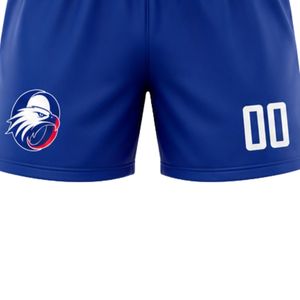 Shorts de football bleu marine pour hommes, bas de tenue athlétique, vêtements d'entraînement de football, uniforme de match, vêtements de sport, compétition en plein air - Product Image 6