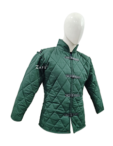 Medieval Cotton Thick Padded Gambeson Full Sleeve <b>Coat</b> Armor with Buckle Jacket Renaissance Fair Costume Durable Clothing - Product Image 2