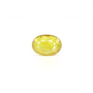 Loose 5.4 Carat Oval Cut Yellow Sapphire Gemstone for Fine Jewelry 11mm - Product Image 1