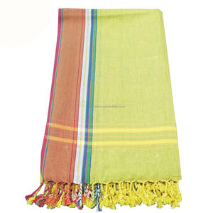 Adultes Multi-Rayures Kikoy Serviettes de Plage Golf Sarong avec Logo Kenyan Utilisation de Bain Fabricant Indien Kenya Kenyan Kikoy Serviettes - Product Image 2