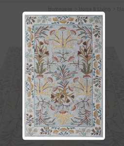 Tapis KNOT RUG en laine tuftée à la main, haute qualité, multicolores, fait main, écologique, pour salon, chambre d'enfants, hôtels, bureau - Product Image 3