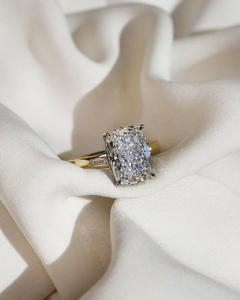 <b>For</b> GIA Certified Natural <b>Cushion</b> Cut Engagement Ring Custom 18K Gold Design IGI Certificate-Bulk Gift Option Trusted Supplier - Product Image 4