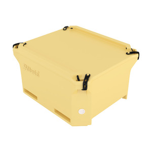 660L ABS Insulated Fish Tub Thick Wall Plastic Cooler Box Embossed Square Ice <b>Storage</b> <b>Crate</b> for Seafood Transport - Product Image 3
