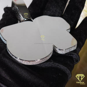 จี้เพชรโมอิสซาไนต์สุดหรูขนาด 15 นิ้ว พร้อมสร้อยคิวบันแบบ Iced Out สไตล์ฮิปฮอป ของขวัญสำหรับผู้ชายและผู้หญิง - Product Image 6