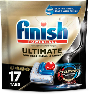 Cápsulas para Lavavajillas Finish Ultimate, Detergente para Lavavajillas Sin Enjuague Previo, Elimina las Manchas Difíciles, con Tecnología CycleSync - Product Image 5