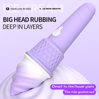 Eiscreme-Vibrator Großhandel Niedliches Design Leistungsstarker Klitoris-Stimulator Lebensmittelförmige Neuheit Sexspielzeuge
