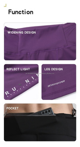 Pantalones cortos de gimnasio de entrenamiento atlético de secado rápido para hombre, mallas deportivas con logotipo personalizado, pantalones cortos ajustados de compresión para correr - Product Image 2