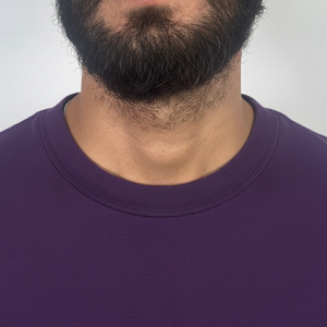 เสื้อยืดผู้ชายคุณภาพสูง เสื้อลำลอง แขนสั้น สีพื้น ผ้าฝ้าย สไตล์ไฮสตรีท ไซส์ใหญ่ คอกลม - Product Image 4