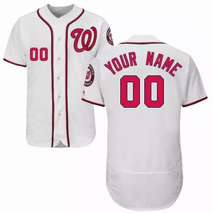 Camiseta de Béisbol de los Nationals para Hombre, Personalizable con Nombre y Número, 100% Poliéster, Transpirable, Sin Mangas, Corte Regular, Para Todas las Temporadas, Antibacteriana - Product Image 5