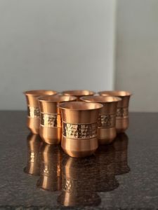 Copper Traditional Indian Mug with Handle-<b>Portable</b> Eco-Friendly Drinkware for Outdoor & Home Use Dining Decor & Gifting - Product Image 1