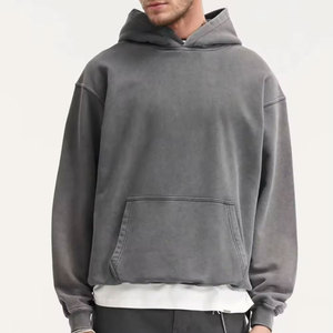 Sudadera con Capucha Unisex de Alta Calidad para Invierno, Bordada, Lavado Ácido, Estilo Vintage, Forro Polar Ecológico, Talla Grande, Venta al Por Mayor - Product Image 6