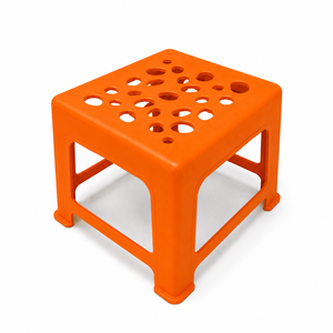 Stackable Plastic Square <b>Stool</b> <b>for</b> Cafe Restaurant Patio and Event Use with Lightweight Durable Structure - Product Image 1