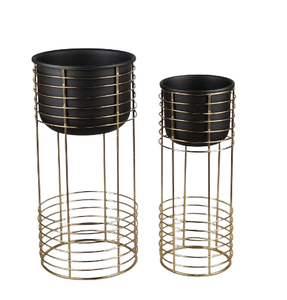 High Quality Vintage Design Iron Metal Planter <b>Stand</b> Powder Coated for Garden Home Nursery Direct Sale Indian Flower <b>Pot</b> Plant - Product Image 2