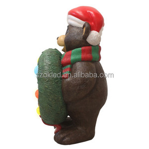 Oso de peluche de Navidad con corona Oso de peluche Cascanueces Dragón Santa Panda Calabaza Gorila Halloween Pascua Decoración de vacaciones - Product Image 3