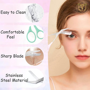 Premium Curved Eyebrow Scissors Stainless Steel Beauty Care Trimming <b>Makeup</b> <b>Tool</b> For Online Sale - Product Image 2