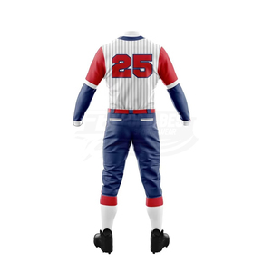 Maillot de baseball personnalisé pour homme, manches longues, impression par sublimation, polyester anti-humidité, uniforme adulte, coupe régulière, numéros d'équipe - Product Image 6