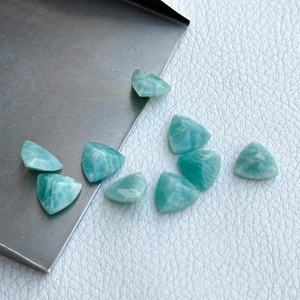Piedra Preciosa Suelta de Amazonita Azul Natural de 6 mm, Forma Trillón Facetada, Alta Calidad, para Joyería, Productos Hechos a Mano - Product Image 3