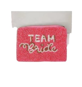 Preppy Coin Purse Beaded <b>Bag</b> Custom <b>Change</b> Purse Beaded Wallet Pouch Unique Birthday Gifts Custom Easter Gift for Her - Product Image 1
