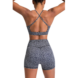 Hot Sales <b>Tight</b> Yoga Set Women High Waist Quick Dry Running Sports Fitness Sport <b>Shorts</b> Pants Two Piece New Yoga Set - Product Image 5