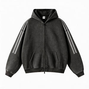 Sweat à capuche oversize épais pour hommes, idéal pour les marques de mode urbaine, fournisseur à faible MOQ - Product Image 6