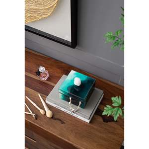 Bethany Aqua 6 \ "X 6 \" X 5 \ "portagioie impilabile con coperchi - Product Image 6