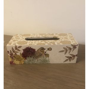Servilletero de Madera de Estilo Rústico, Duradero y Ecológico, Caja para Servilletas de Madera Natural de 13 Pulgadas - Product Image 6