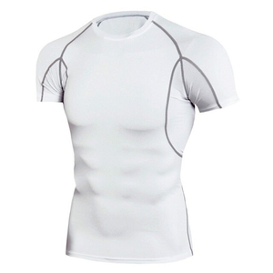 Men Swimming Surfing Rash Guard <b>White</b> <b>Compression</b> Tops Wholesales Men T <b>Shirt</b> MMA Rashguard 2026 High Quality Short Sleeve - Product Image 1