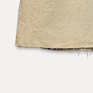 Jupe en jean décontractée à cordon de serrage avec détail devant / Mini-jupe en jean tendance taille mi-haute effet délavé - Product Image 6