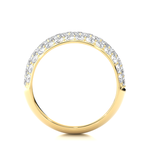 Bague en diamant cultivé en laboratoire certifiée IGI et pureté VVS, or 18 carats, diamant rond de 1,88 carat en 58 pierres de diamant - Product Image 6