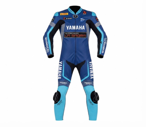 ชุดแข่งรถมอเตอร์ไซค์ Ramaha Premium Leather MotoCP แบบชิ้นเดียว/ชุดขับขี่พร้อม Hump Level 2 CE ผลิตตามสั่ง - Product Image 1