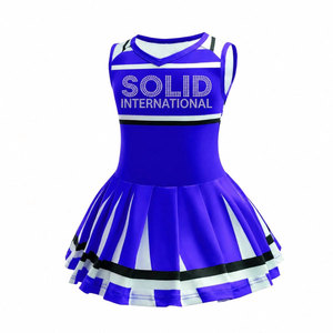 Tenue de sport Solid Trader Active Wear, matière flexible, doublure douce, ceinture confortable, kit sportif, uniforme de cheerleading - Product Image 4