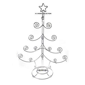 Support de Présentation de Noël en Métal en Forme d'Arbre avec Éclairage LED en Acier Inoxydable au Design Magnifique pour Décoration de Fêtes et de Maison - Product Image 1