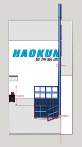 Modern Kapsül Yük Asansörü, Hidrolik Sürücülü Elektrik Kontrollü, 200KG-1TON Yük Kapasiteli, Küçük Alanlarda Kurulum İçin - Product Image 3