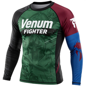 Rashguard Personalizado para Jiu Jitsu Brasileño Sin Gi, Marca Venum, con Protección UV UPF50, Spandex y Poliéster, para MMA, Fabricado en Pakistán - Product Image 4
