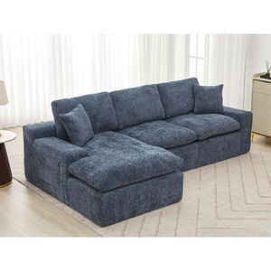 Divano Componibile Cloud da 274 cm, Divano Componibile per Soggiorno con Divano Imbottito, Cuscino a Doppio Strato e Tasche Laterali - Product Image 2