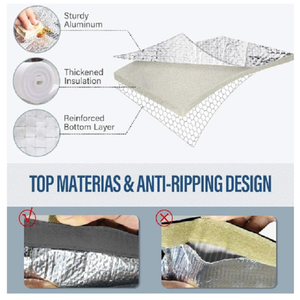 Sac isotherme professionnel pour le déjeuner, sac de rangement thermique pour aliments avec plusieurs poches pour le bureau, l'école, les activités de plein air et le camping - Product Image 4