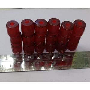 Cuentas de Vidrio Facetadas de Color Rojo Estilo Africano de 14 mm Hechas a Medida, Acabado Pulido Suave de Alta Calidad, Caja para Fabricación de Joyería - Product Image 1