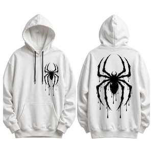 Sudadera con capucha SPIDER WEB de alta calidad, muy moderna y elegante para uso casual y al aire libre. - Product Image 2
