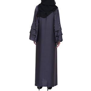 Abaya Urbaine à Capuche Sportive – Tenue Décontractée en Jersey Modeste avec Poches - Product Image 3
