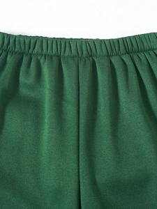 Pantalones deportivos para mujer con pedrería, tejido de mezcla de algodón y poliéster de primera calidad, cintura elástica con cordón ajustable. - Product Image 6