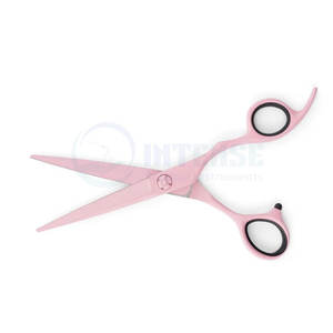 Tijeras para cortar el cabello de color rosa hechas de acero inoxidable de alta calidad, tijeras afiladas para peluquería, herramienta profesional para peluquería - Product Image 5