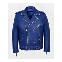 Veste en cuir véritable ornée de strass et de cristaux, design bling-bling, idéale pour les soirées et la scène, motif personnalisé, OEM