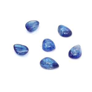 Saphirs bleus naturels de Bangkok, taille poire calibrée 3x5mm, cabochons naturels en saphir bleu pour la création de bijoux - Product Image 4