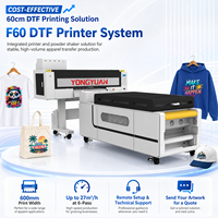 Garansi 3 Tahun Printer DTF Industri 60cm 6 Kepala I3200 dengan Penggoyang Bubuk untuk Pencetakan Kaos