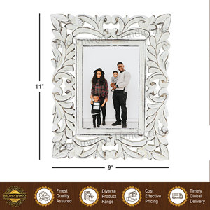 Good Quality of Modern Design Office Table and Wall Decorative <b>White</b> Antique Color Handmade MDF Wood Photo <b>Frame</b> for Sale - Product Image 4