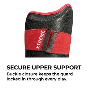 Protège-tibias de baseball en gros, protège-jambes pour frappeurs, protège-jambes de protection pour le baseball avec double fermeture à sangle, équipement sportif pour jeunes et adultes - Product Image 3