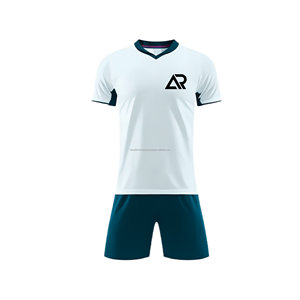 Tenue de football d'entraînement d'été, maillot et short sublimés, légers et respirants, kit d'équipe en gros - Product Image 4