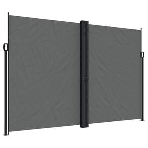 Anthracite Retractable <b>Side</b> Awning 100% Polyester with PU Coating Premium Outdoor Awnings - Product Image 2